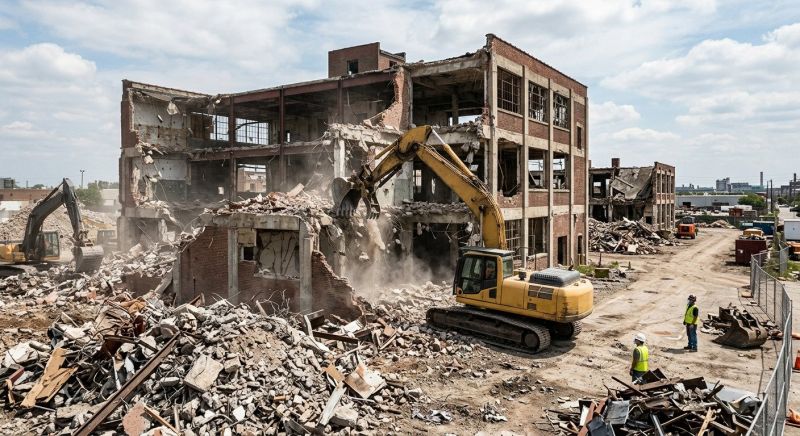Commercial Building Demolition in Sacramento, CA