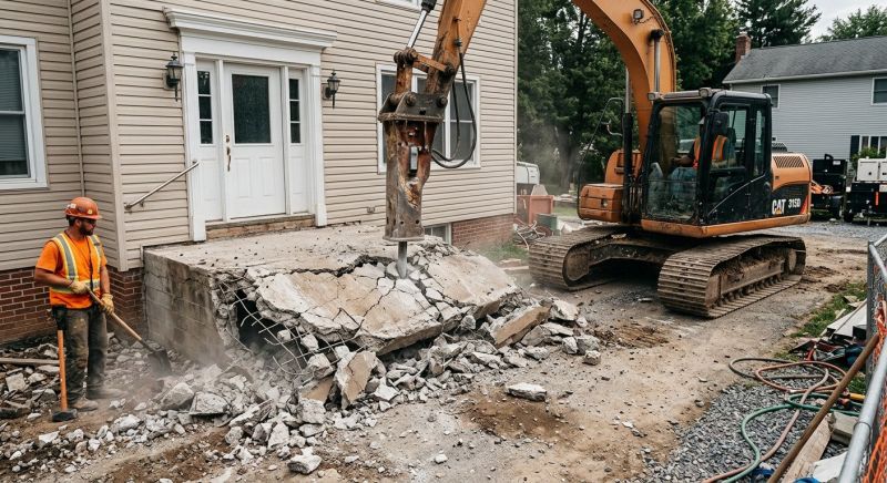 Concrete Steps Demolition in Sacramento, CA