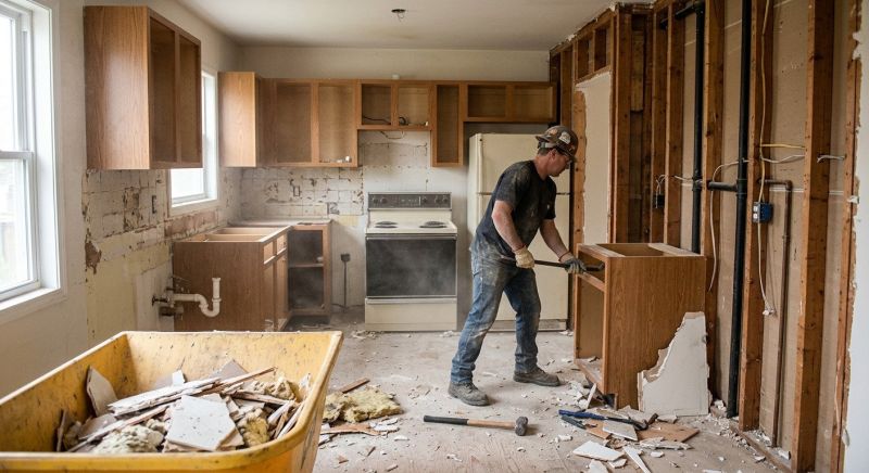 Kitchen Wall Demolition in Frederick, MD